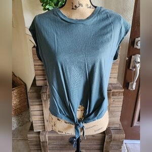Women's Green Crop Top